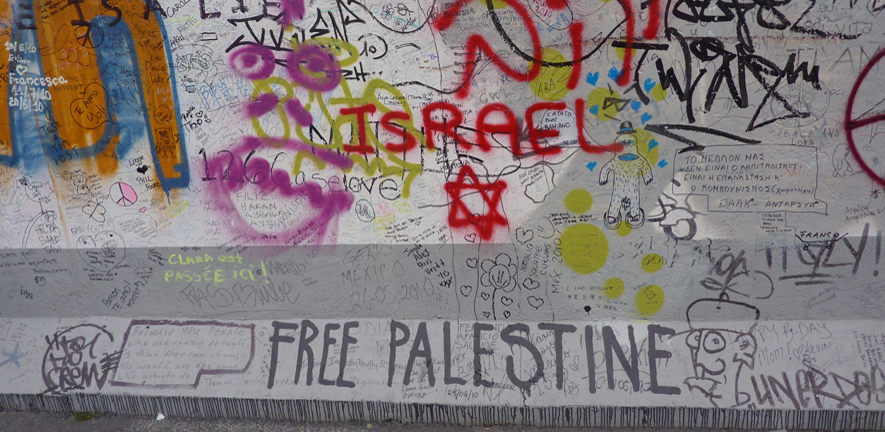 Jerusalem wall graffitti front page carousel