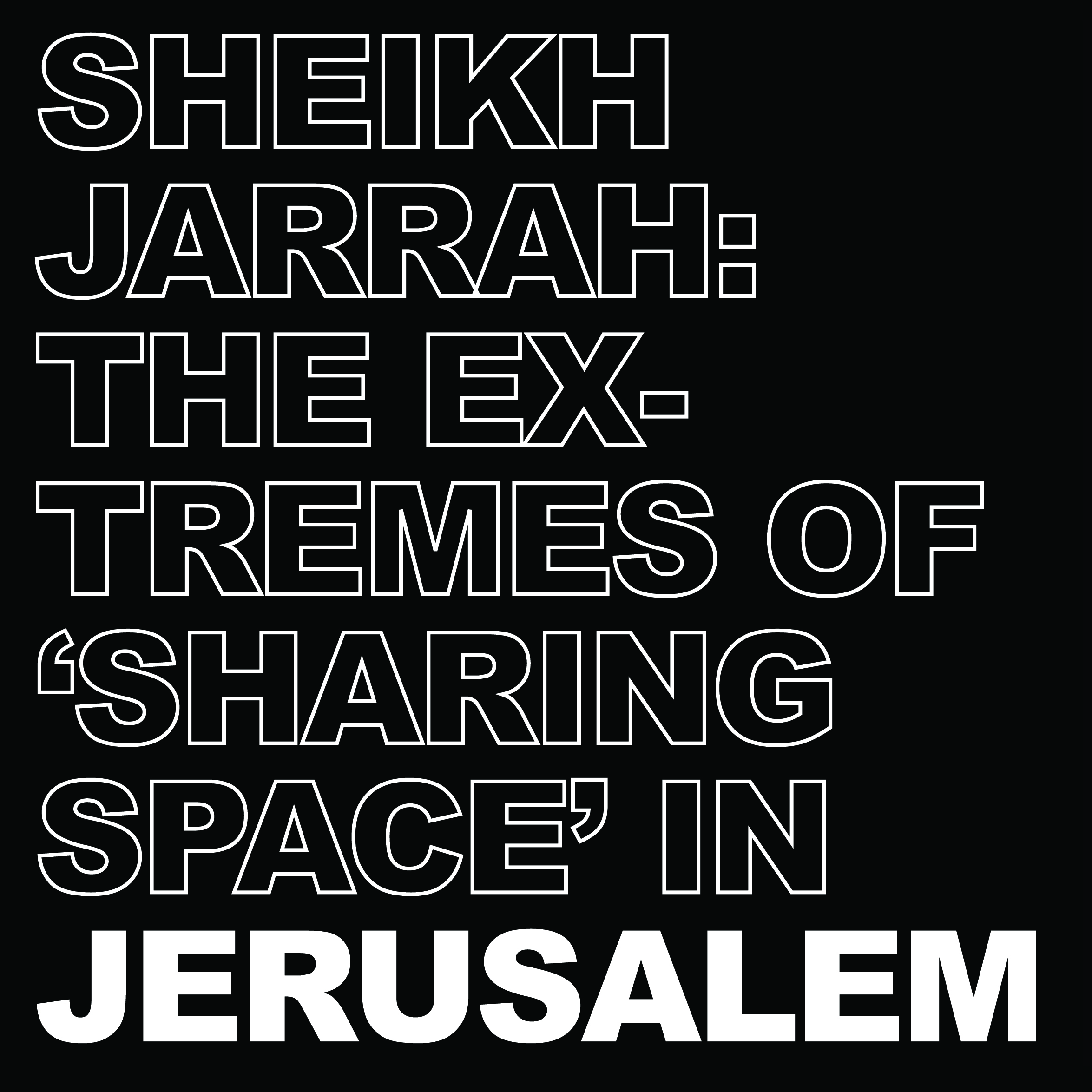 Photo-essays cover - Jerusalem